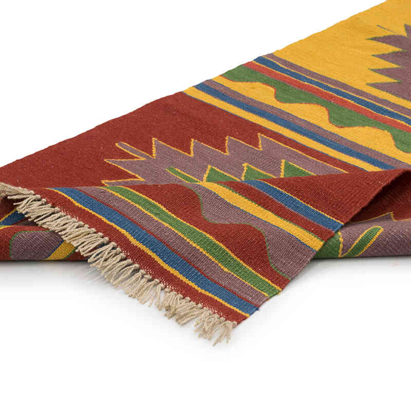 Yeni Kök Boya El Dokuma Yolluk Kilim - 84 cm x 292 cm - K0080096