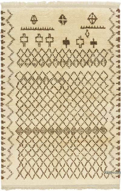New Moroccan Style Hand-Knotted Tulu Rug - 6' 11" x 10' 6" (83" x 126")