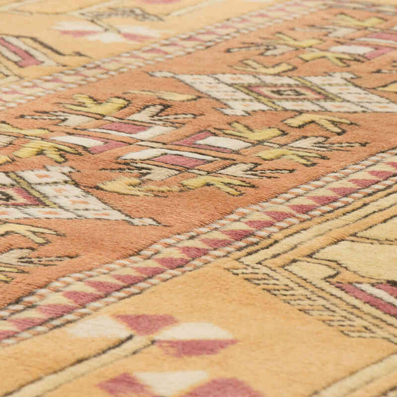 Alfombra Vintage Turca Anudada a Mano - 94 cm x 140 cm - K0080099