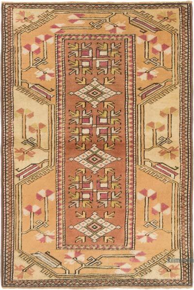 Vintage Turkish Hand-Knotted Rug - 3' 1" x 4' 7" (37" x 55")