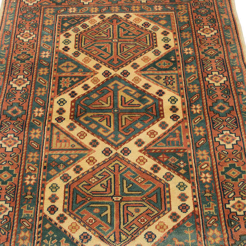 El Dokuma Vintage Halı - 105 cm x 144 cm - K0080100