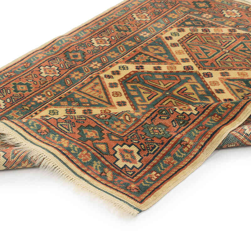 El Dokuma Vintage Halı - 105 cm x 144 cm - K0080100