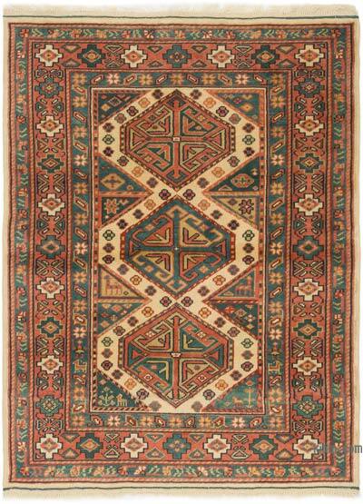 Vintage Turkish Hand-Knotted Rug - 3' 5" x 4' 9" (41" x 57")