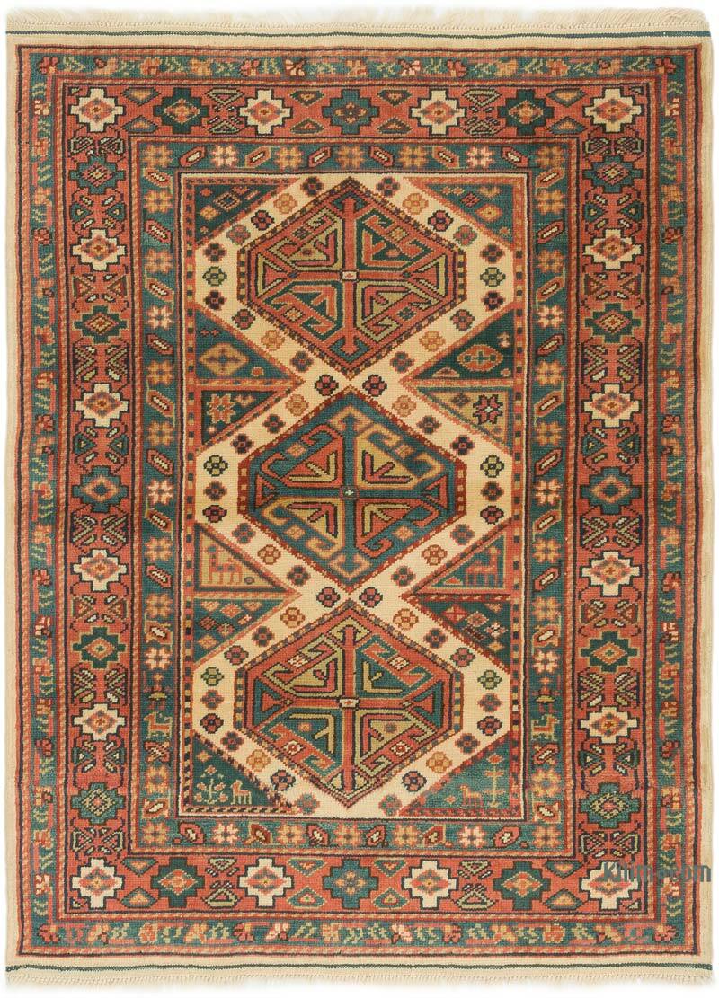 El Dokuma Vintage Halı - 105 cm x 144 cm - K0080100