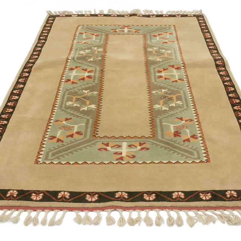 Vintage Turkish Hand-Knotted Rug - 4'  x 6' 4" (48" x 76") - K0080101