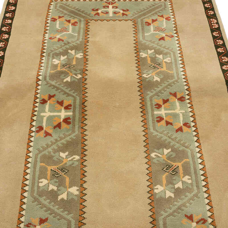 Vintage Turkish Hand-Knotted Rug - 4'  x 6' 4" (48" x 76") - K0080101