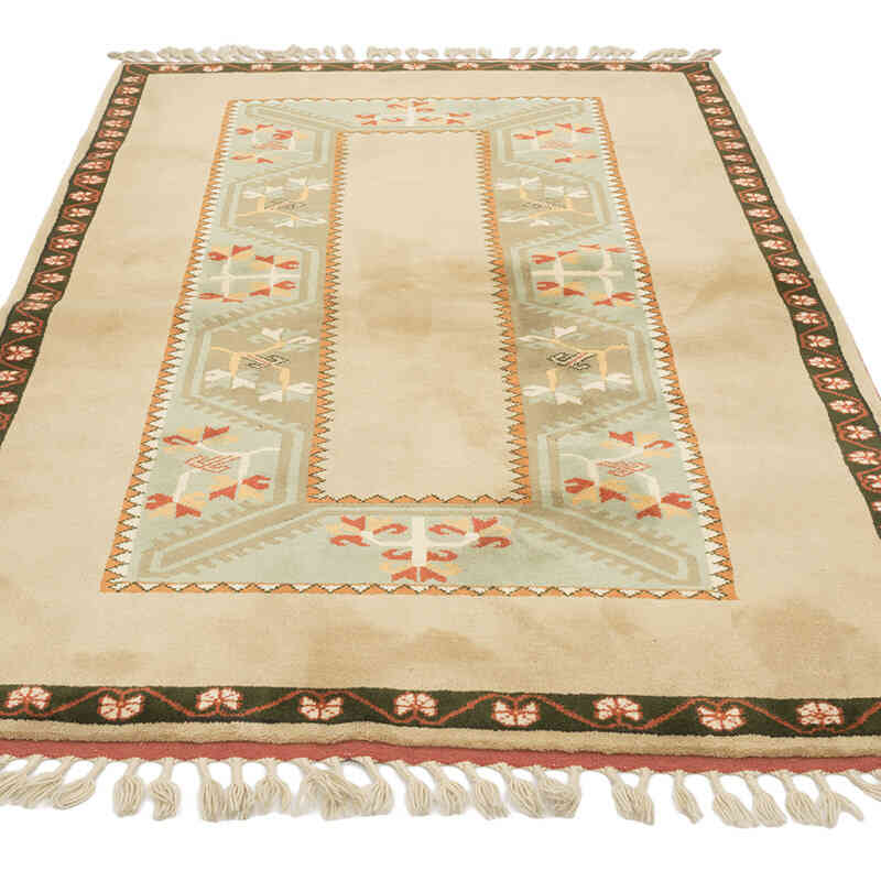 Vintage Turkish Hand-Knotted Rug - 4'  x 6' 4" (48" x 76") - K0080101