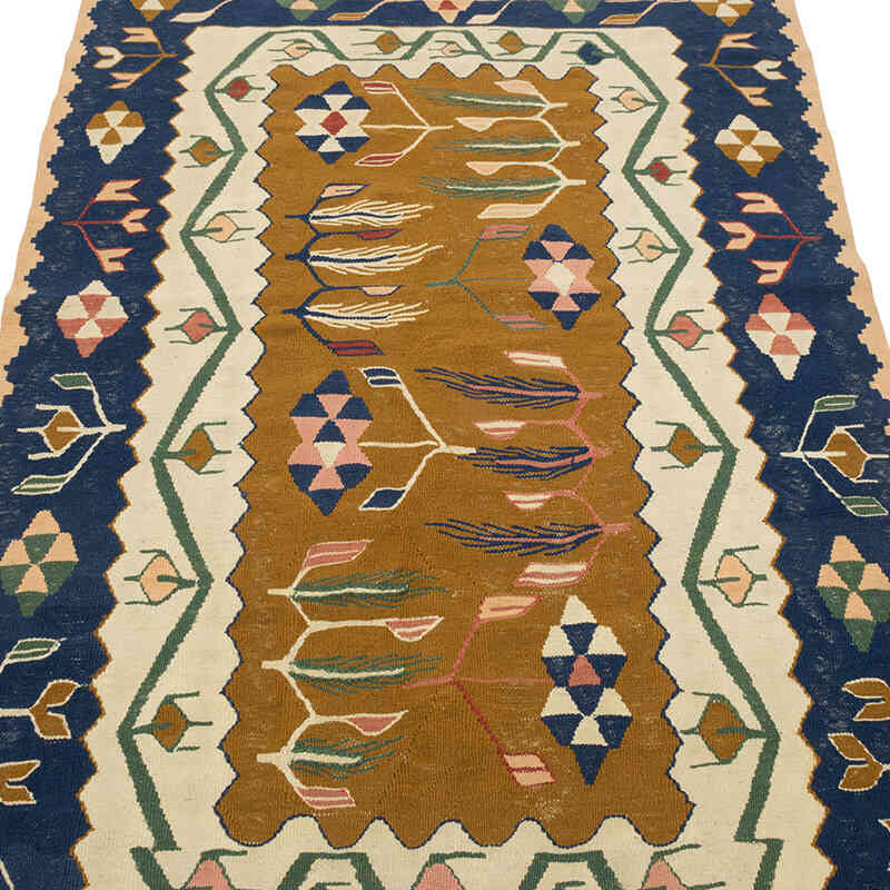 New Handwoven Turkish Kilim Rug - 3' 8" x 5' 6" (44" x 66") - K0080102