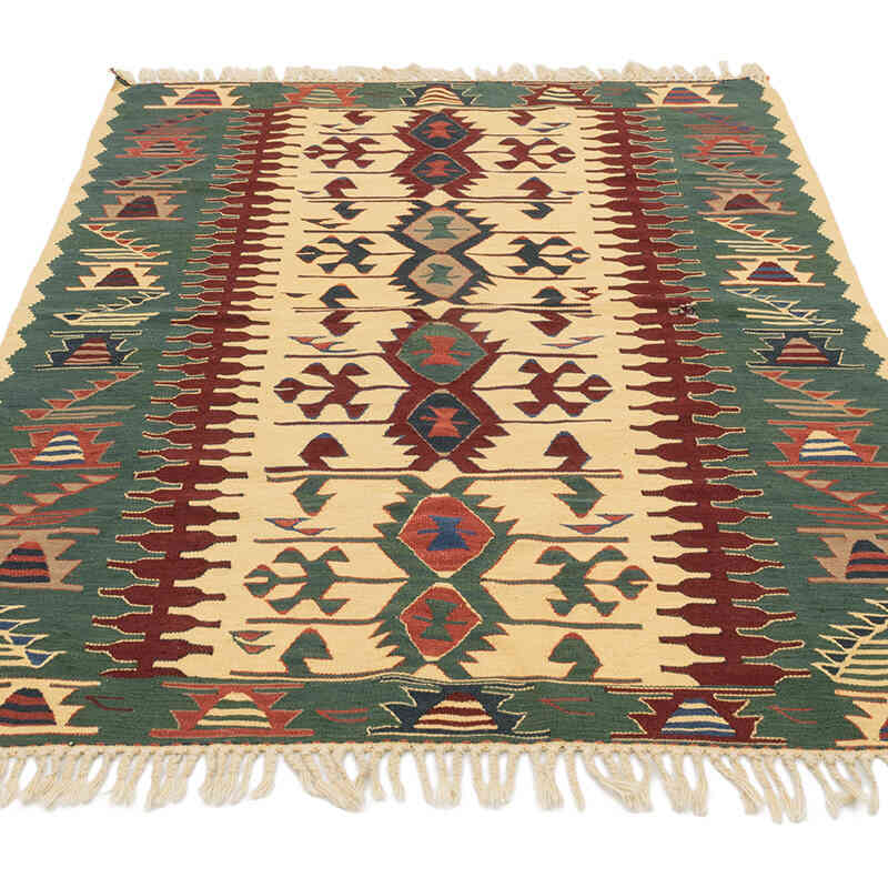 Nueva Alfombra Turca Kilim - 112 cm x 177 cm - K0080103