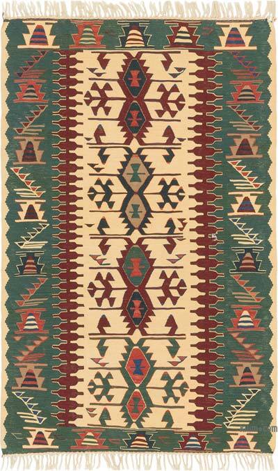 Yeni Kök Boya El Dokuma Kilim - 112 cm x 177 cm