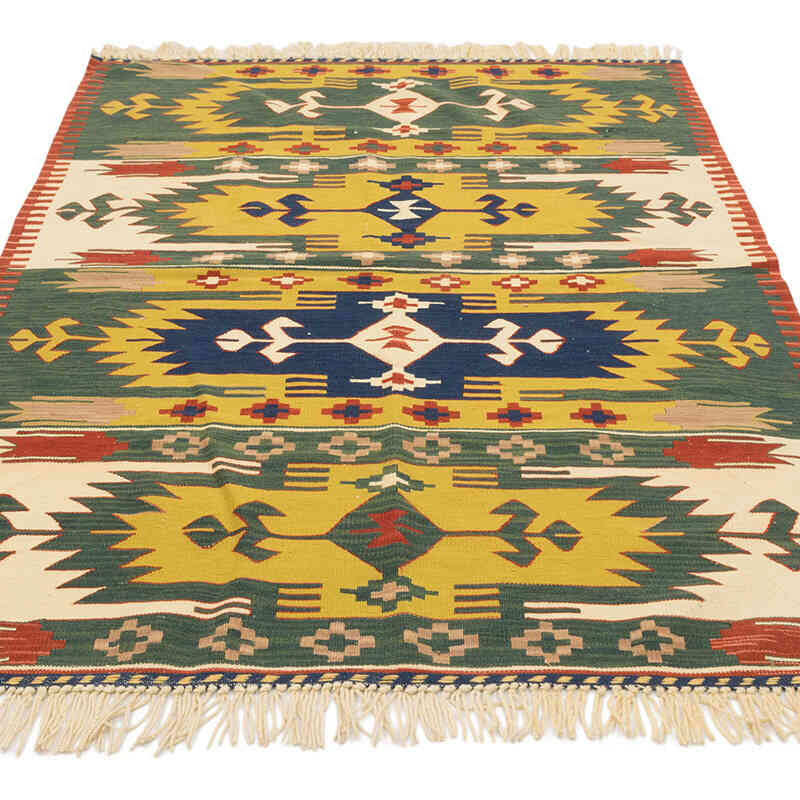Yeni Kök Boya El Dokuma Kilim - 117 cm x 170 cm - K0080106