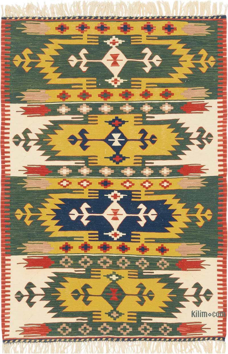 Yeni Kök Boya El Dokuma Kilim - 117 cm x 170 cm - K0080106