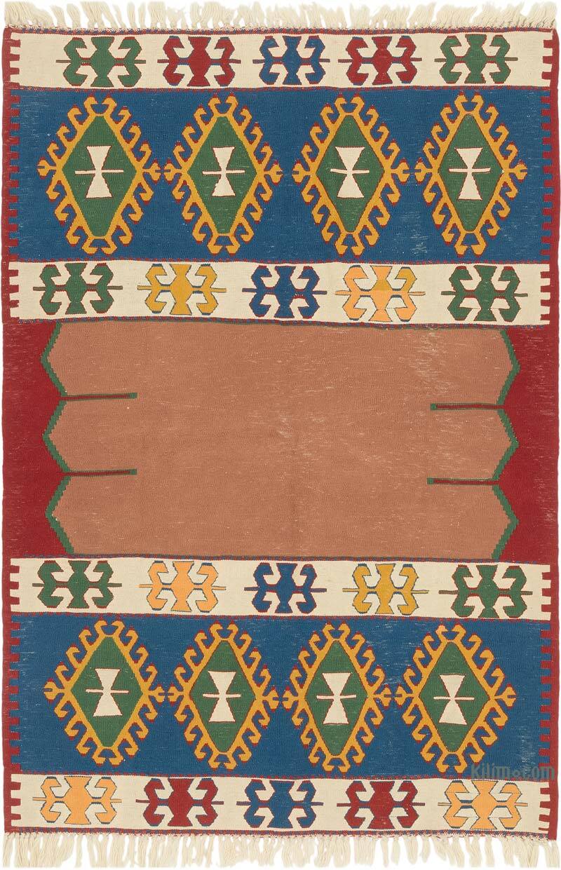 Yeni Kök Boya El Dokuma Kilim - 115 cm x 167 cm - K0080107