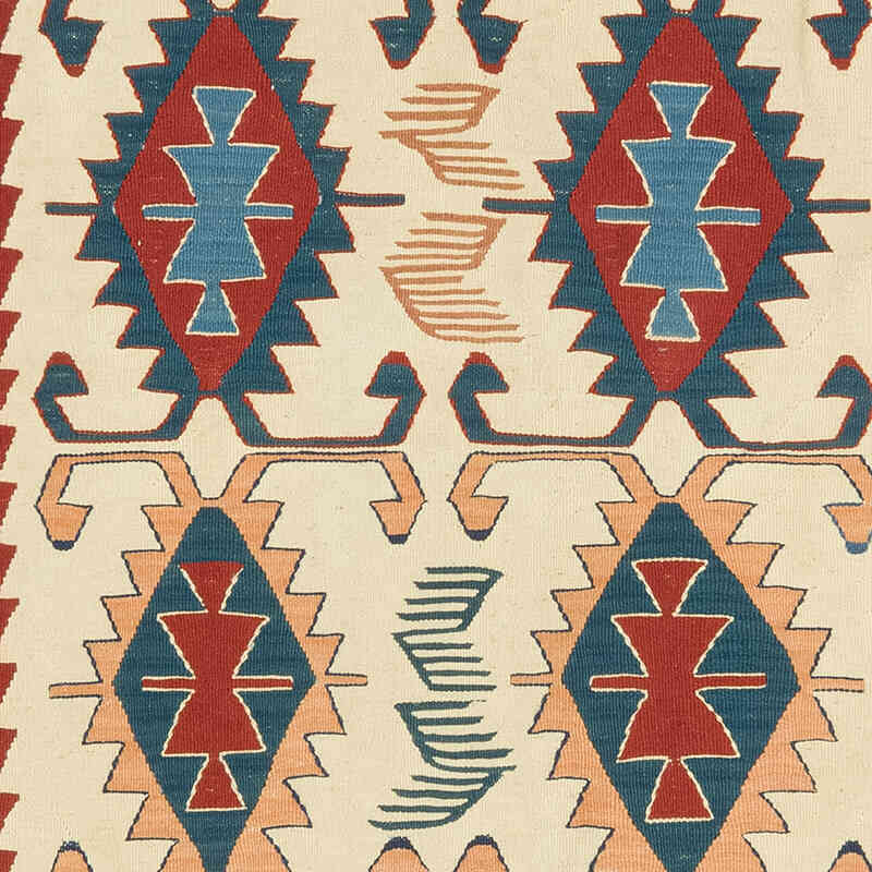 New Handwoven Turkish Kilim Rug - 3' 9" x 5' 6" (45" x 66") - K0080108