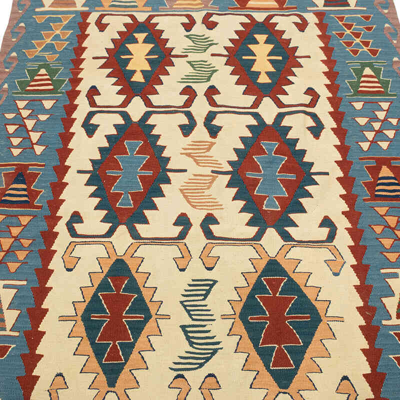 New Handwoven Turkish Kilim Rug - 3' 9" x 5' 6" (45" x 66") - K0080108