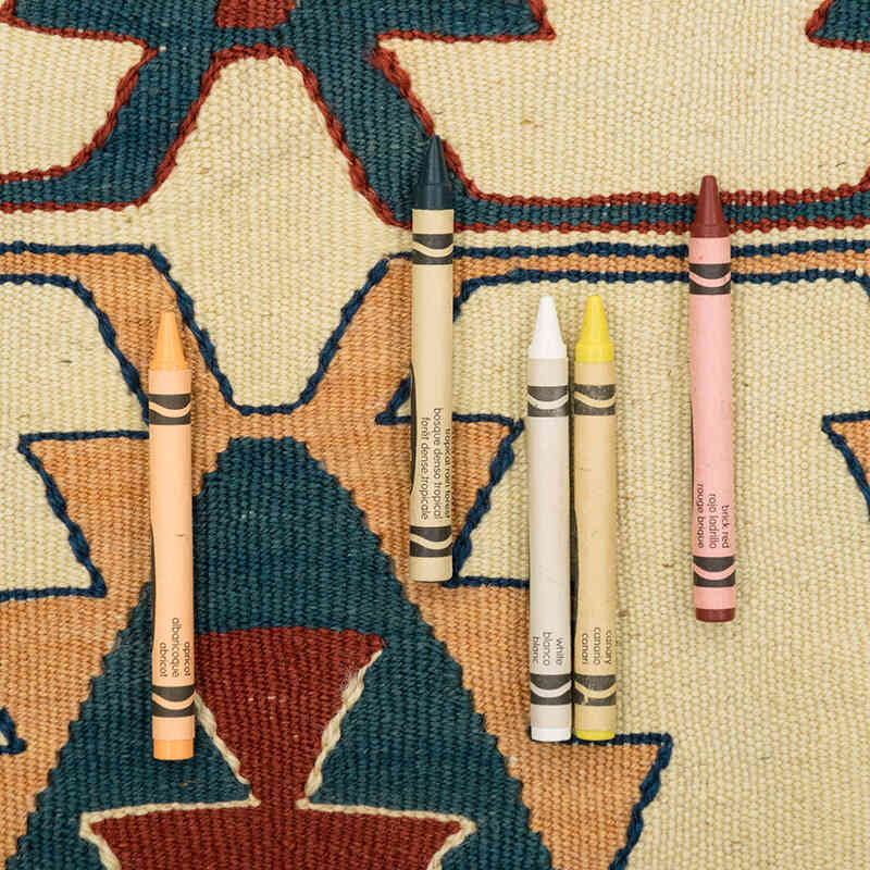 New Handwoven Turkish Kilim Rug - 3' 9" x 5' 6" (45" x 66") - K0080108