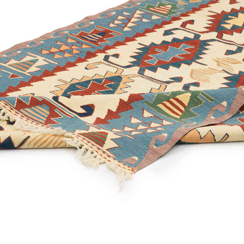 New Handwoven Turkish Kilim Rug - 3' 9" x 5' 6" (45" x 66") - K0080108