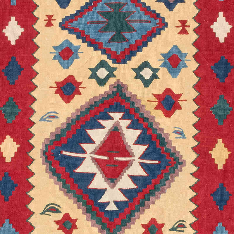 New Handwoven Turkish Kilim Rug - 3' 7" x 5' 4" (43" x 64") - K0080109