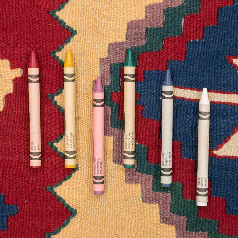 New Handwoven Turkish Kilim Rug - 3' 7" x 5' 4" (43" x 64") - K0080109