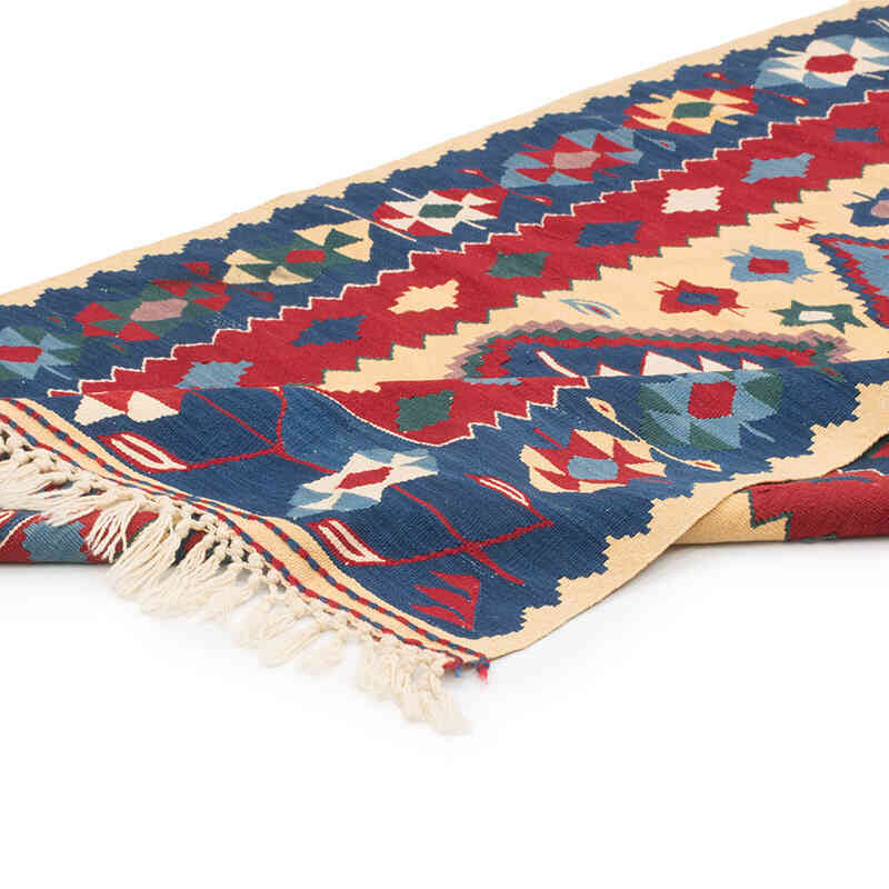 New Handwoven Turkish Kilim Rug - 3' 7" x 5' 4" (43" x 64") - K0080109