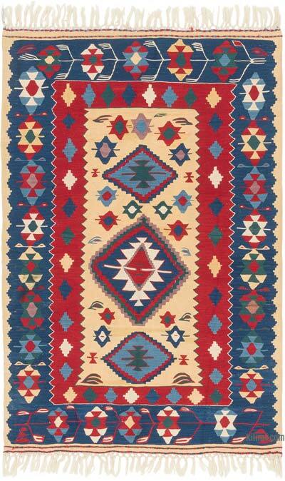 Yeni Kök Boya El Dokuma Kilim - 108 cm x 163 cm