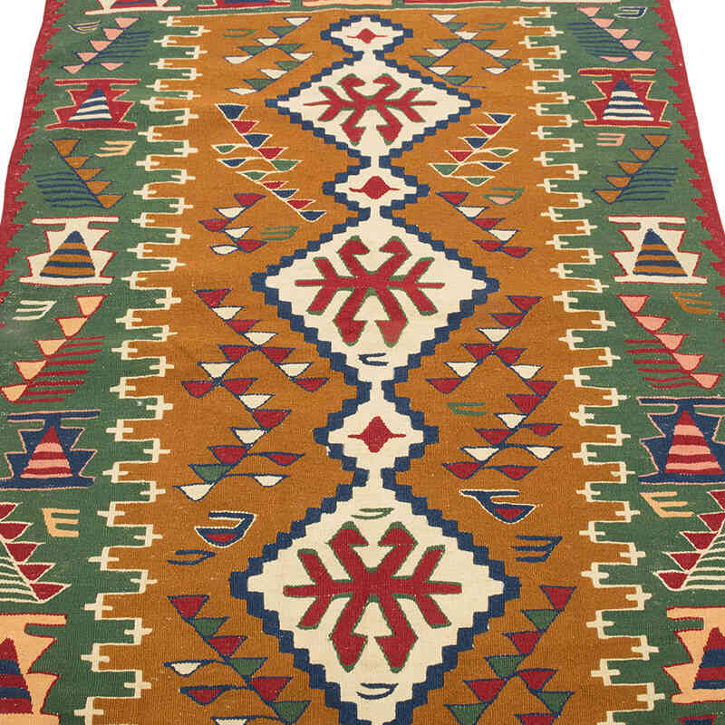 New Handwoven Turkish Kilim Rug - 3' 7" x 5' 7" (43" x 67") - K0080110