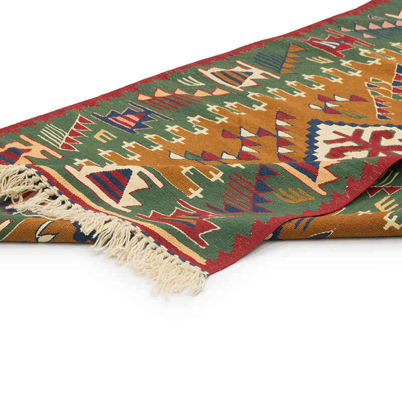 New Handwoven Turkish Kilim Rug - 3' 7" x 5' 7" (43" x 67") - K0080110