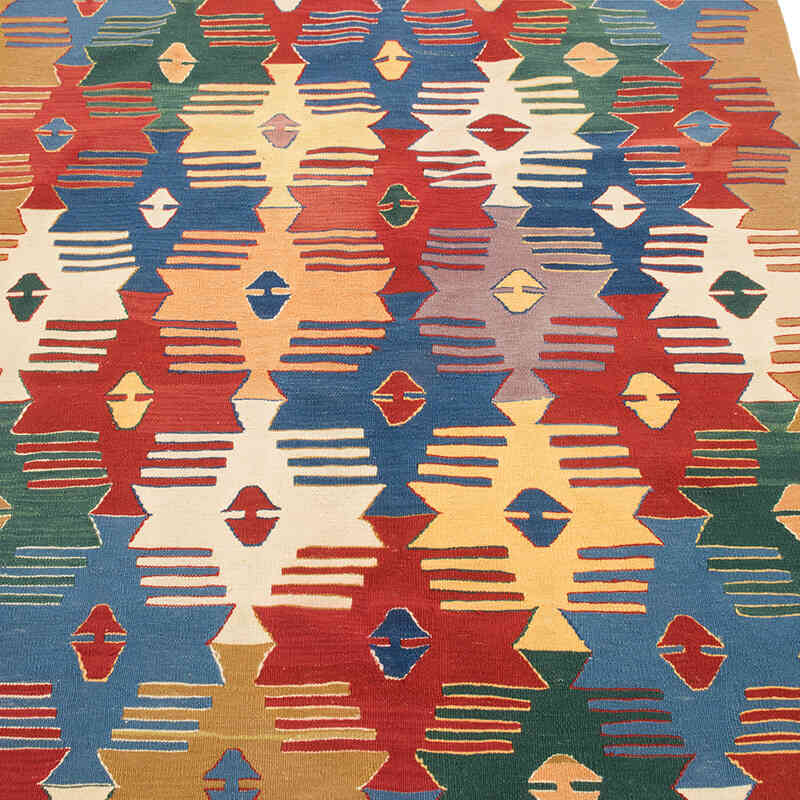 New Handwoven Turkish Kilim Rug - 4'  x 5' 11" (48" x 71") - K0080111