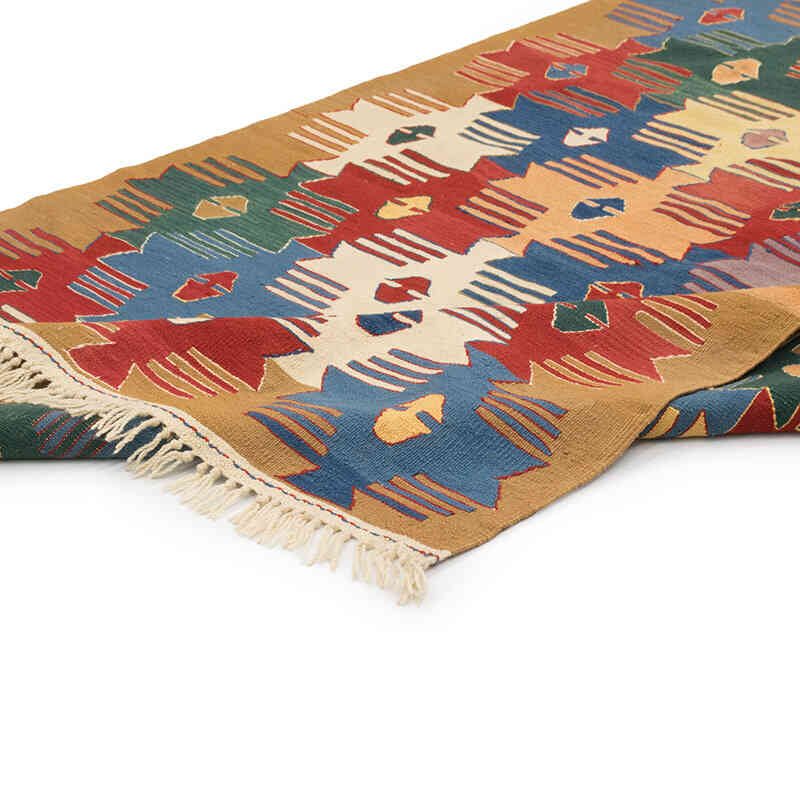New Handwoven Turkish Kilim Rug - 4'  x 5' 11" (48" x 71") - K0080111