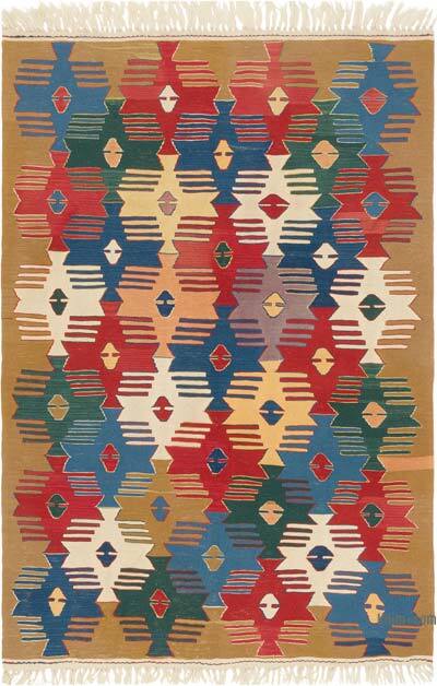 Yeni Kök Boya El Dokuma Kilim - 122 cm x 180 cm