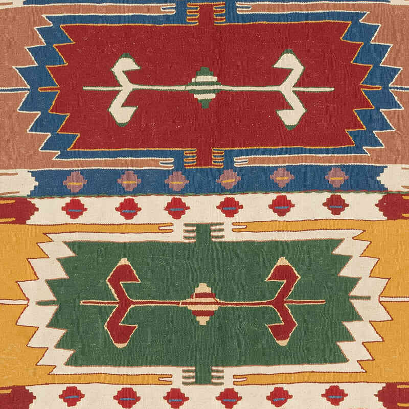 New Handwoven Turkish Kilim Rug - 3' 8" x 5' 5" (44" x 65") - K0080112