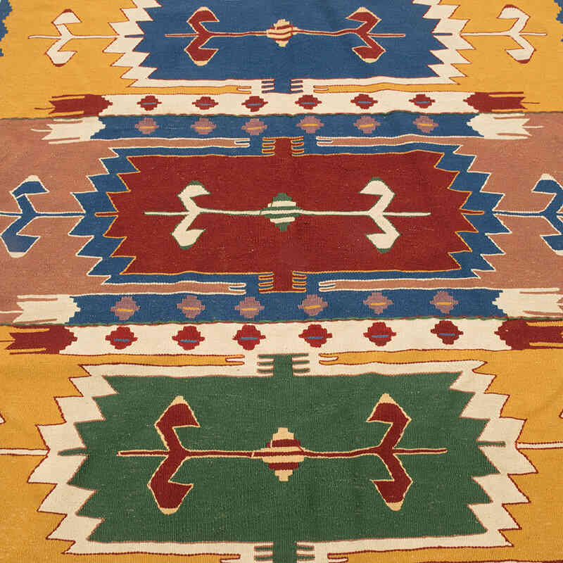 New Handwoven Turkish Kilim Rug - 3' 8" x 5' 5" (44" x 65") - K0080112
