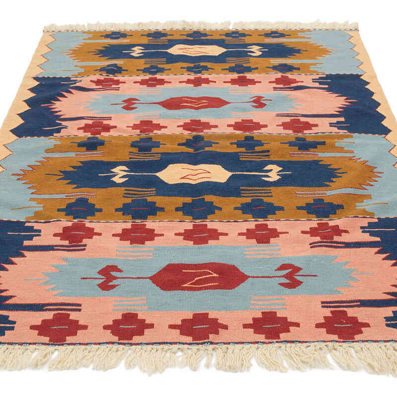 Yeni Kök Boya El Dokuma Kilim - 116 cm x 166 cm - K0080113