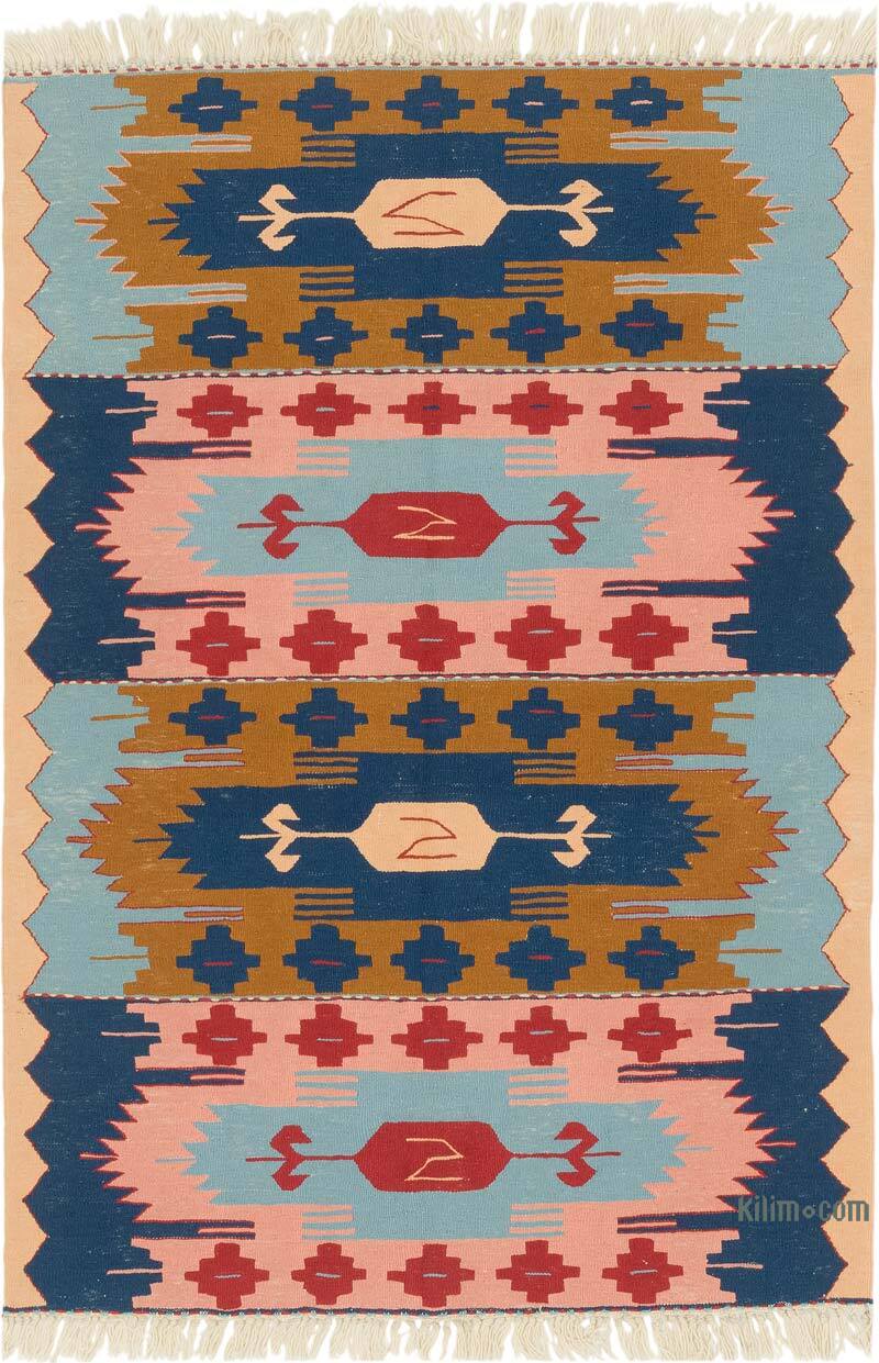 Yeni Kök Boya El Dokuma Kilim - 116 cm x 166 cm - K0080113