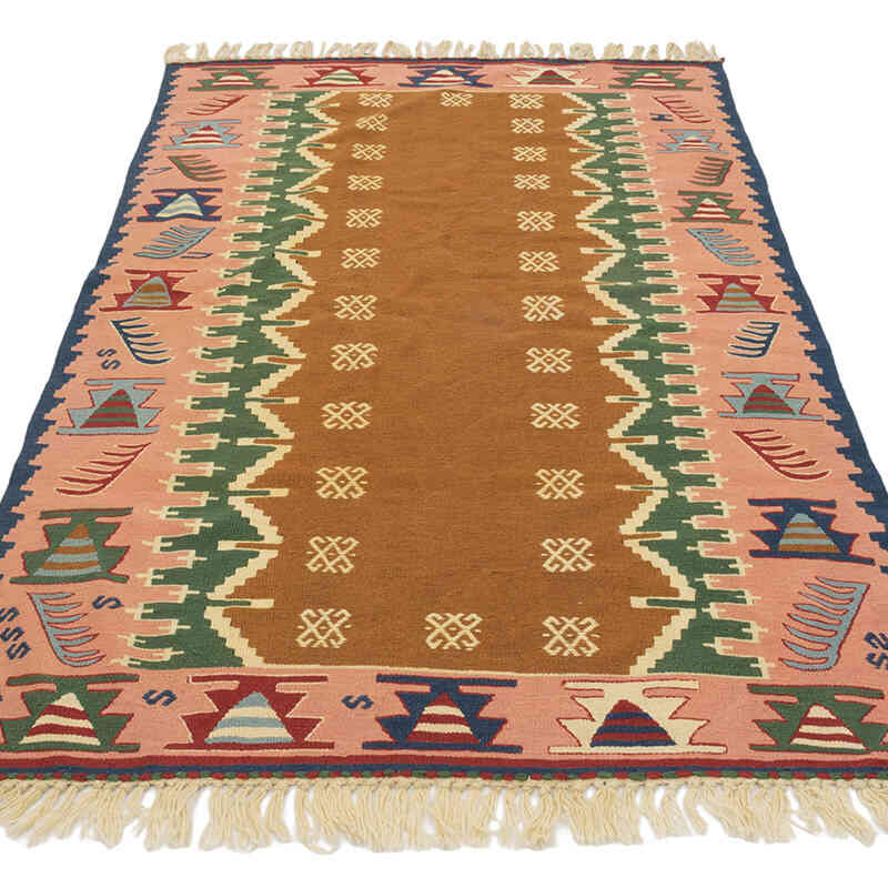 Yeni Kök Boya El Dokuma Kilim - 110 cm x 171 cm - K0080114