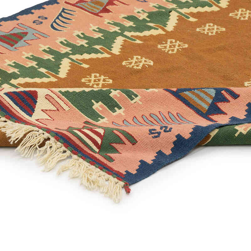 Yeni Kök Boya El Dokuma Kilim - 110 cm x 171 cm - K0080114
