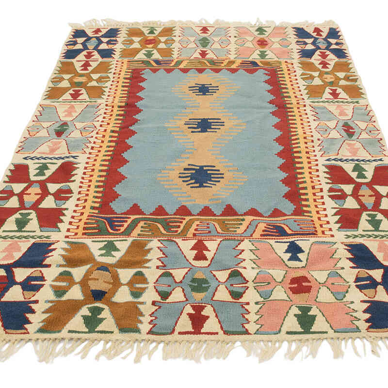 Nueva Alfombra Turca Kilim - 122 cm x 177 cm - K0080115