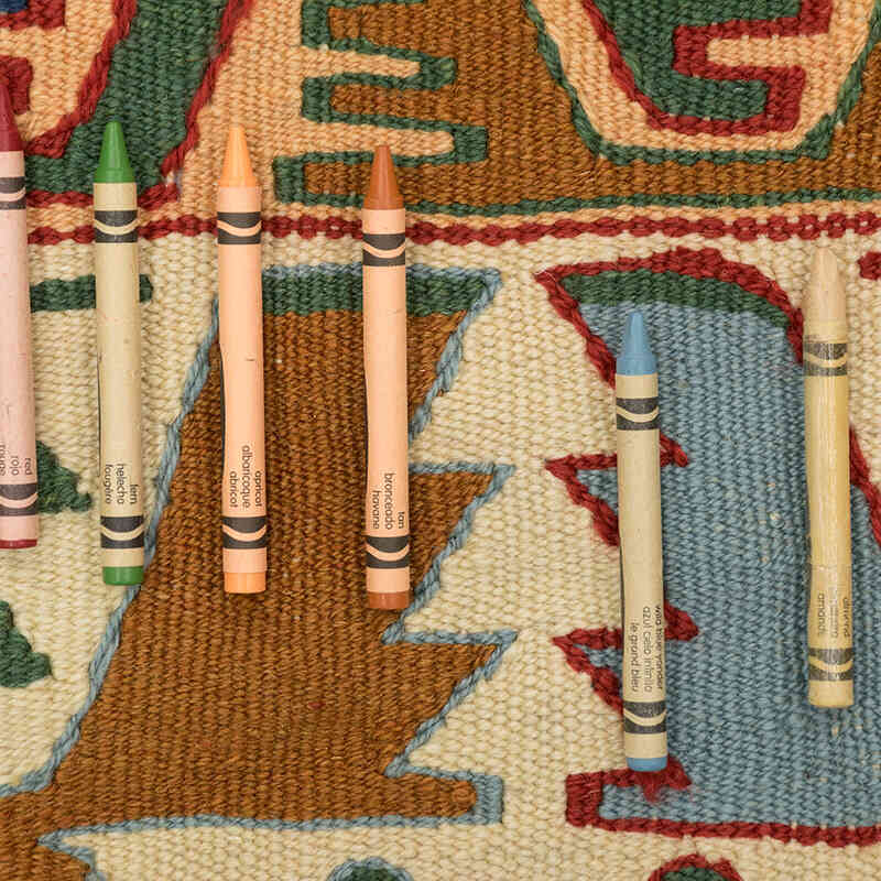Nueva Alfombra Turca Kilim - 122 cm x 177 cm - K0080115