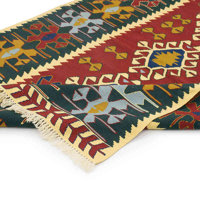 Yeni Kök Boya El Dokuma Kilim - 120 cm x 178 cm - K0080116