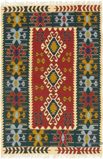 Yeni Kök Boya El Dokuma Kilim - 120 cm x 178 cm