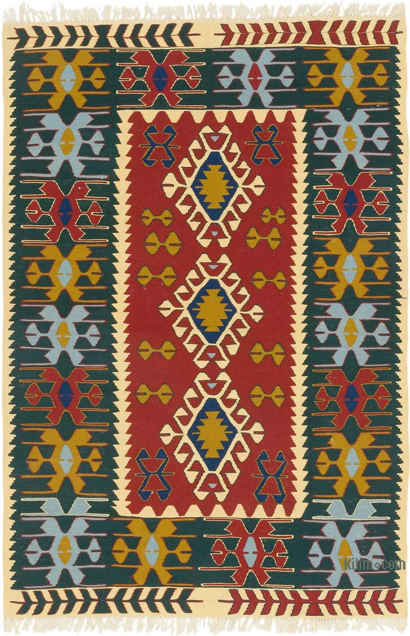 Yeni Kök Boya El Dokuma Kilim - 120 cm x 178 cm - K0080116