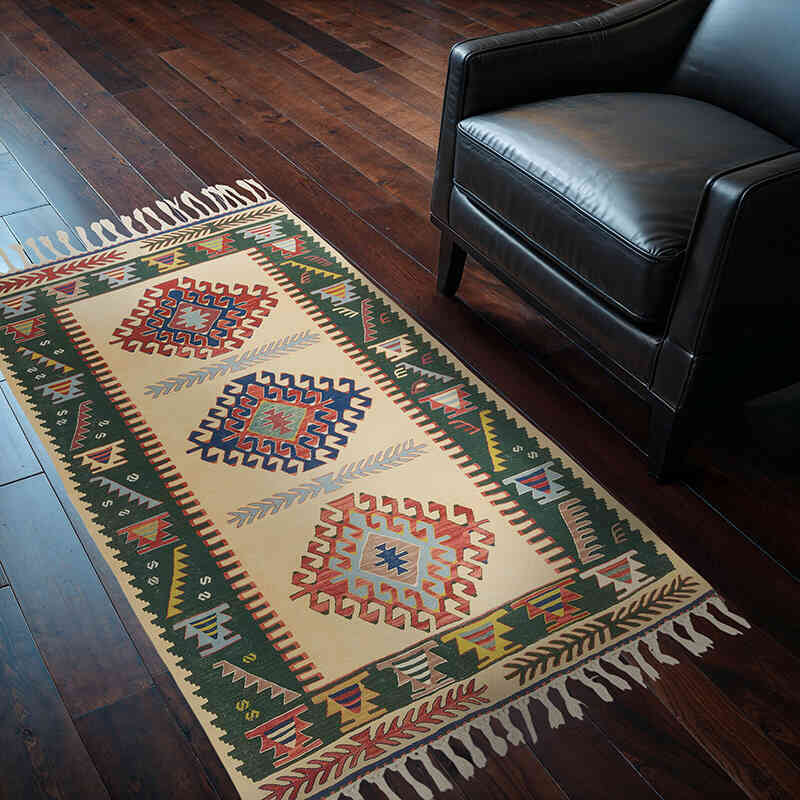 Nueva Alfombra Turca Kilim - 116 cm x 175 cm - K0080118