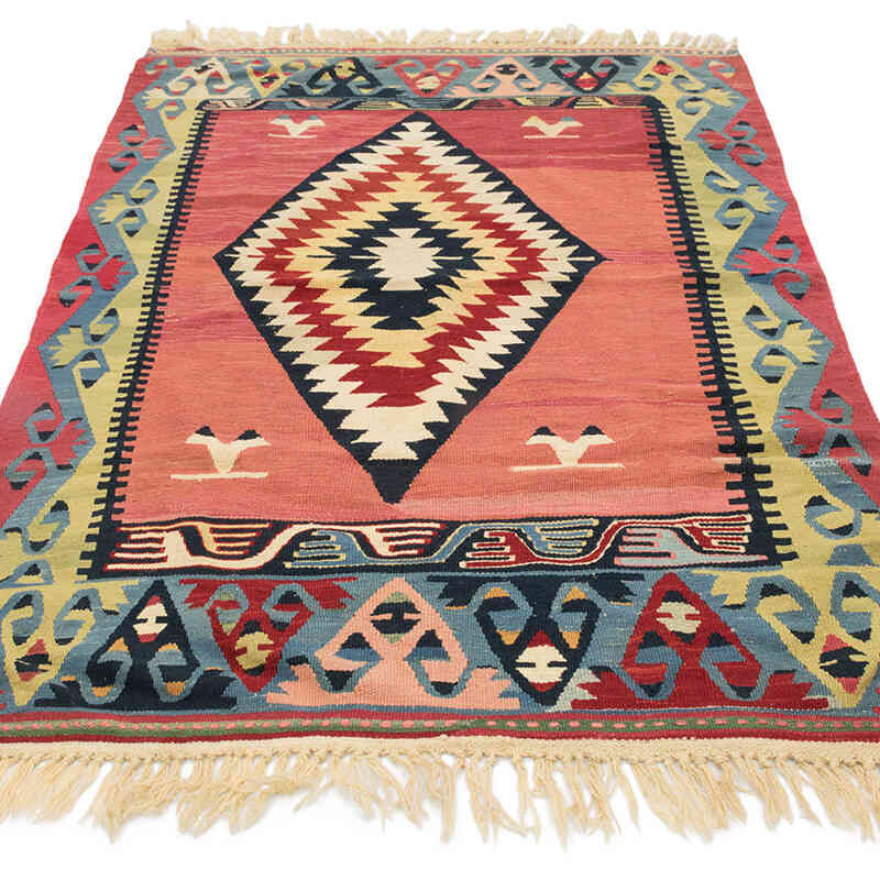 New Handwoven Turkish Kilim Rug - 3' 11" x 5' 11" (47" x 71") - K0080119