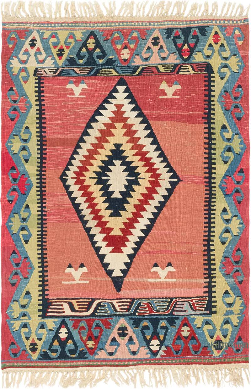 New Handwoven Turkish Kilim Rug - 3' 11" x 5' 11" (47" x 71") - K0080119