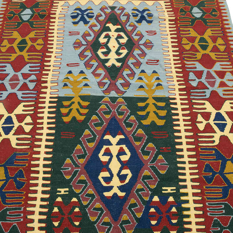 Yeni Kök Boya El Dokuma Kilim - 115 cm x 180 cm - K0080120