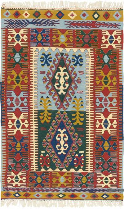 Yeni Kök Boya El Dokuma Kilim - 115 cm x 180 cm