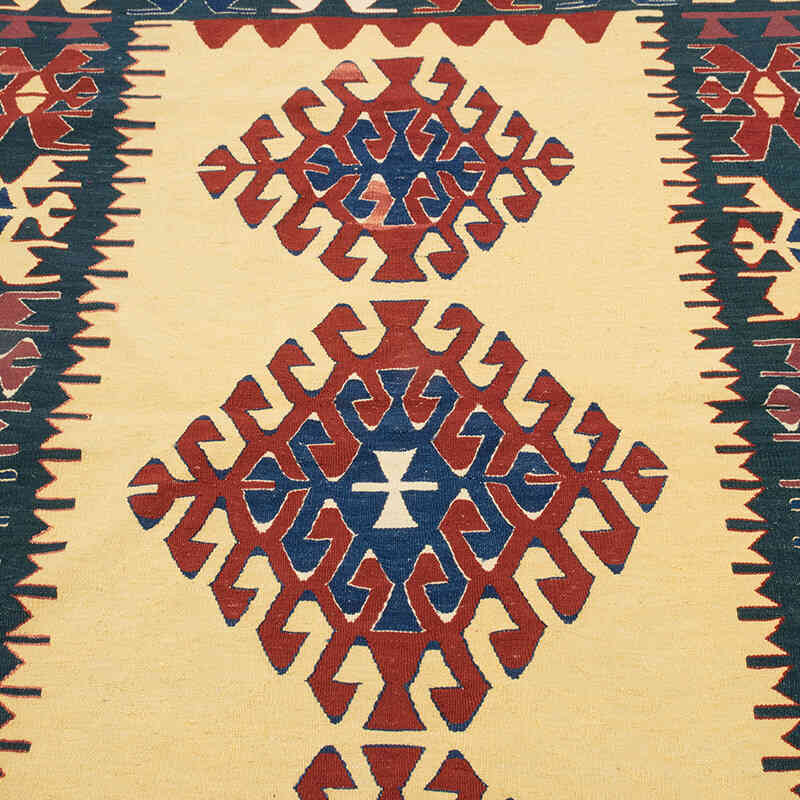 Yeni Kök Boya El Dokuma Kilim - 111 cm x 167 cm - K0080121