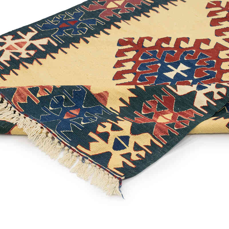 Yeni Kök Boya El Dokuma Kilim - 111 cm x 167 cm - K0080121