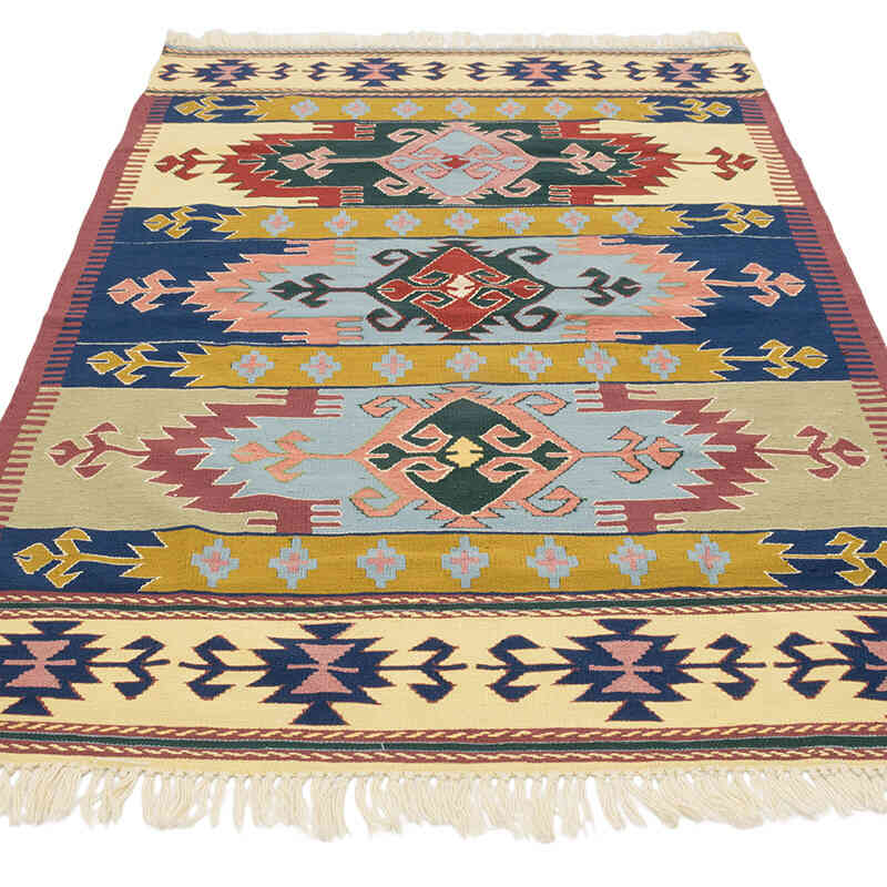 Nueva Alfombra Turca Kilim - 120 cm x 184 cm - K0080123