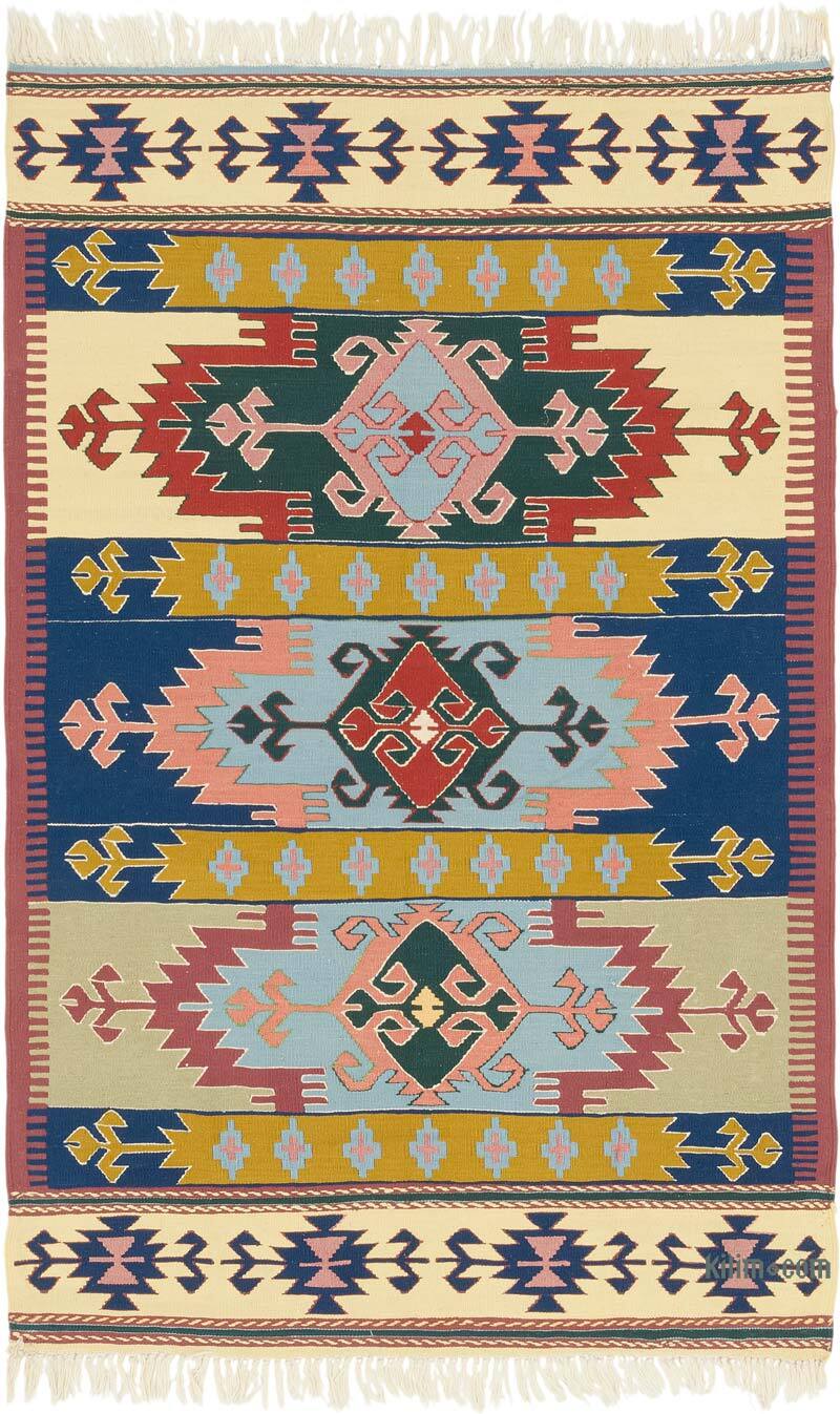 Nueva Alfombra Turca Kilim - 120 cm x 184 cm - K0080123
